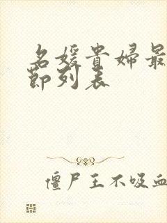 名媛贵妇最新章节列表