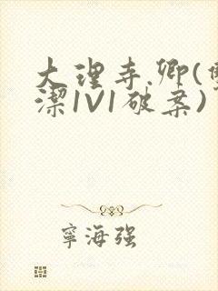 大理寺.卿(双洁1V1破案)