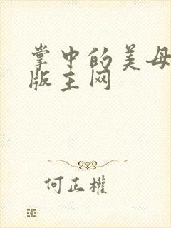 掌中的美母第一版主网