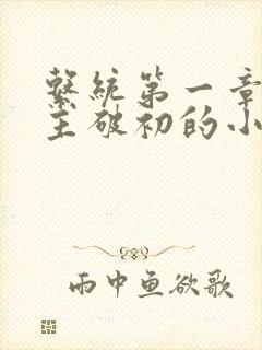 系统第一章给宿主破初的小说