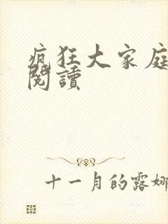 疯狂大家庭全文阅读