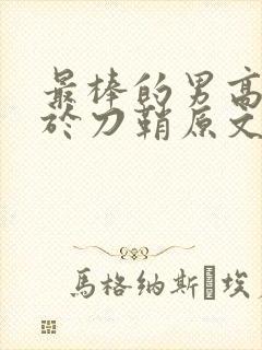 最棒的男高中生于刀鞘原文阅读