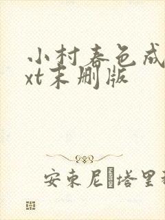 小村春色成刚txt末删版