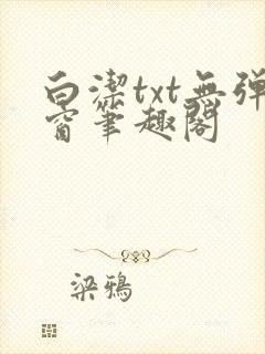 白洁txt无弹窗笔趣阁