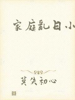 家庭乱日小说