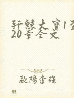 轩辕大宝1至720章全文