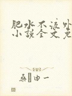 肥水不流外人田小说全文免费阅读1