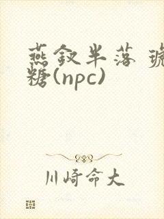 燕钗半落 琥珀糖(npc)