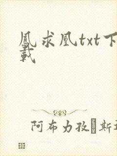 凤求凰txt下载
