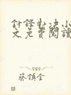 针锋对决小说全文免费阅读完整版