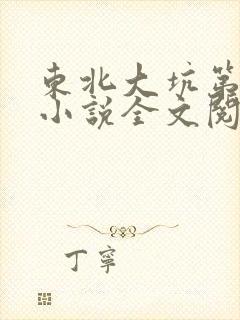 东北大坑第二部小说全文阅读