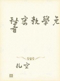 秘密教学免费观看