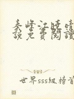 秦峰江晓晴的小说免费阅读