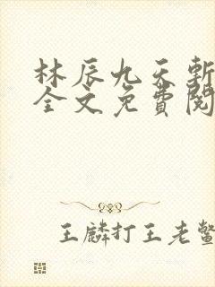 林辰九天斩神诀全文免费阅读笔趣阁