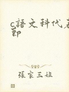 c语文科代表一节