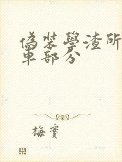 伪装学渣所有开车部分