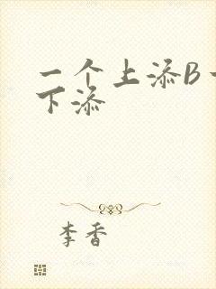 一个上添B一个下添