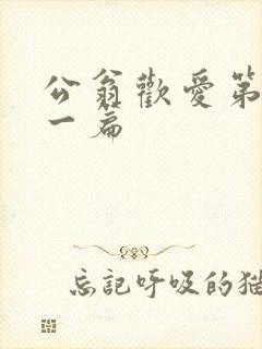 公翁欢爱第三十一篇