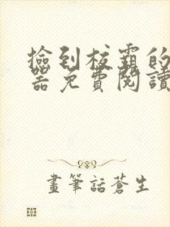 捡到校霸的遥控器免费阅读