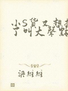 小S货又想挨C了叫大声点小