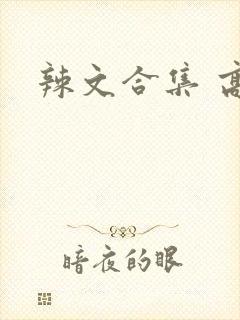 辣文合集 高h