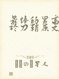 最棒的男高中生于刀鞘原文阅读