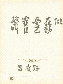 学霸受在做作业叫自己动