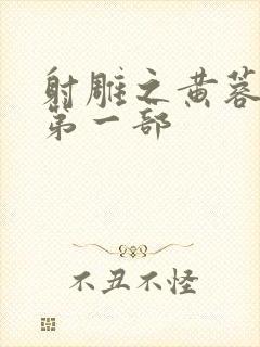 射雕之黄蓉新传第一部