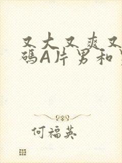 又大又爽又黄无码A片男和男