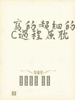 写的超细的多肉C过程原耽