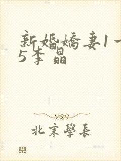 新婚娇妻1一25李晶