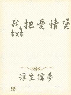 我把爱情煲成汤txt