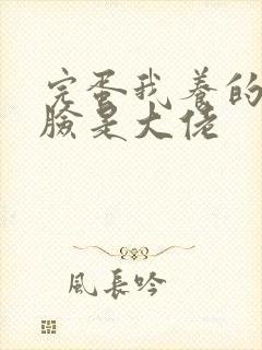 完蛋我养的小白脸是大佬