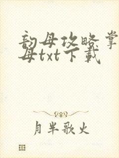 韵母攻略掌中美母txt下载