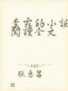 李霖的小说免费阅读全文