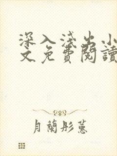 深入浅出小说全文免费阅读笔趣阁