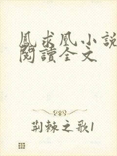 凤求凰小说免费阅读全文