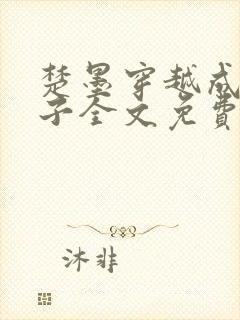 楚墨穿越成傻太子全文免费阅读