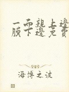 一面亲上边一面膜下边免费阅读