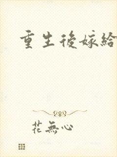 重生后嫁给三叔