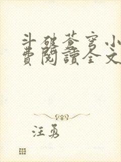 斗破苍穹小说免费阅读全文无弹窗