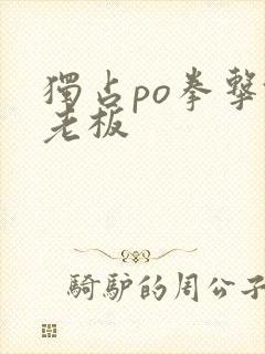 独占po拳击馆老板