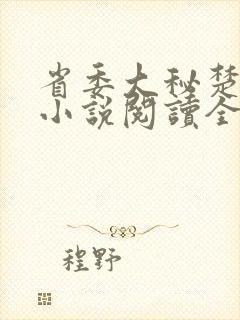 省委大秘楚东恒小说阅读全文