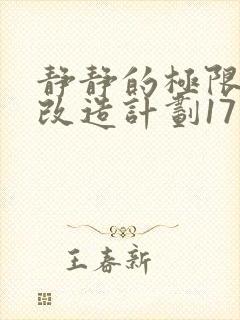 静静的极限自我改造计划17