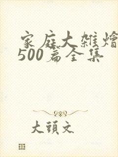 家庭大杂烩小说500篇全集