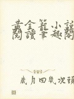 黄金笼小说免费阅读笔趣阁无弹窗