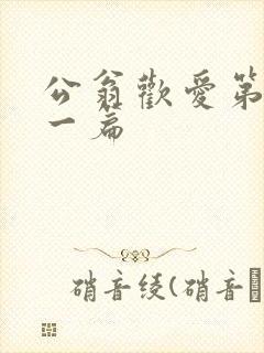 公翁欢爱第三十一篇
