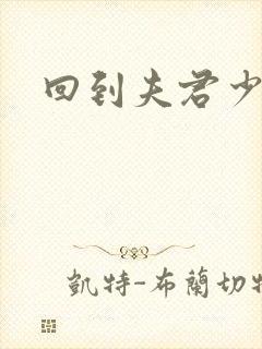 回到夫君少年时