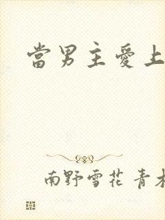 当男主爱上男配