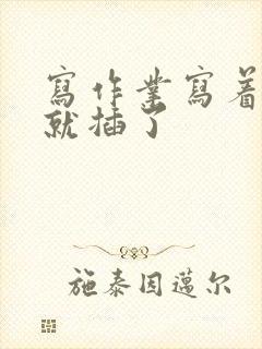 写作业写着写着就插了